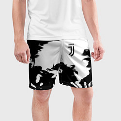 Шорты спортивные мужские Juventus smoke black fire, цвет: 3D-принт — фото 2