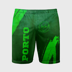 Мужские спортивные шорты Porto - green gradient вертикально