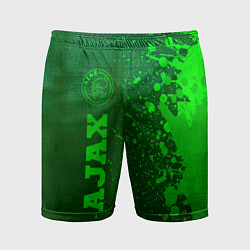 Мужские спортивные шорты Ajax - green gradient по-вертикали