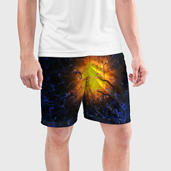 Шорты спортивные мужские Абстракция зарождение звезды, цвет: 3D-принт — фото 2