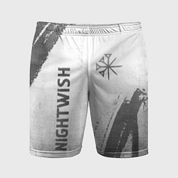 Шорты спортивные мужские Nightwish - white gradient вертикально, цвет: 3D-принт