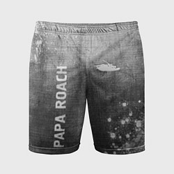 Мужские спортивные шорты Papa Roach - grey gradient вертикально
