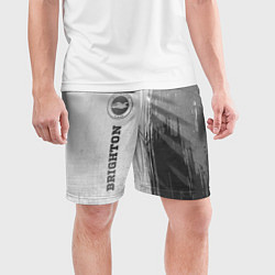 Шорты спортивные мужские Brighton - white gradient по-вертикали, цвет: 3D-принт — фото 2