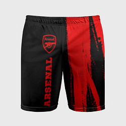 Мужские спортивные шорты Arsenal - red gradient по-вертикали