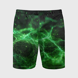 Мужские спортивные шорты Зеленая связь текстура