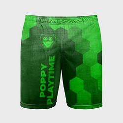 Мужские спортивные шорты Poppy Playtime - green gradient по-вертикали