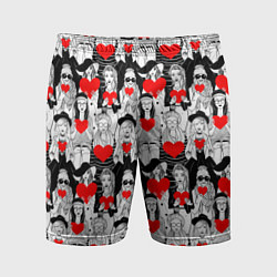 Мужские спортивные шорты Девушки держат сердца