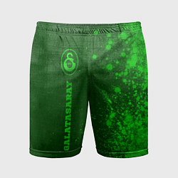 Шорты спортивные мужские Galatasaray - green gradient по-вертикали, цвет: 3D-принт