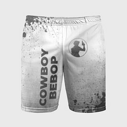 Мужские спортивные шорты Cowboy Bebop - white gradient вертикально