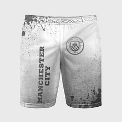 Шорты спортивные мужские Manchester City - white gradient вертикально, цвет: 3D-принт