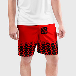 Шорты спортивные мужские Dota игровой паттерн, цвет: 3D-принт — фото 2