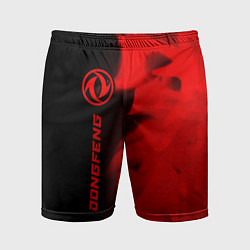Шорты спортивные мужские Dongfeng - red gradient по-вертикали, цвет: 3D-принт