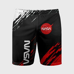 Шорты спортивные мужские Nasa краски текстура, цвет: 3D-принт