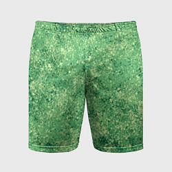 Шорты спортивные мужские Фисташковый текстура напыление, цвет: 3D-принт