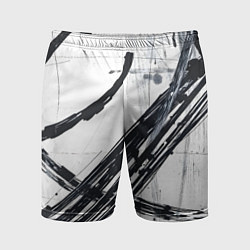 Шорты спортивные мужские Графичная абстракция, цвет: 3D-принт