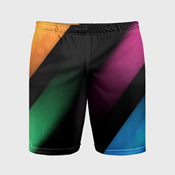 Шорты спортивные мужские Multicoloured, цвет: 3D-принт