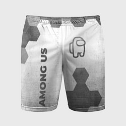 Шорты спортивные мужские Among Us - white gradient вертикально, цвет: 3D-принт