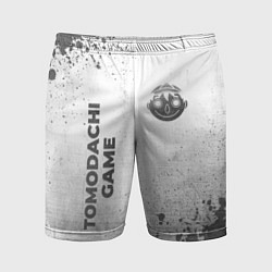 Шорты спортивные мужские Tomodachi Game - white gradient вертикально, цвет: 3D-принт