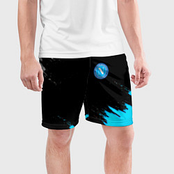 Шорты спортивные мужские Napoli краски текстура, цвет: 3D-принт — фото 2