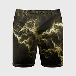 Шорты спортивные мужские Lightning yellow, цвет: 3D-принт