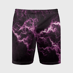 Шорты спортивные мужские Lightning pink glow, цвет: 3D-принт