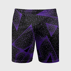Шорты спортивные мужские The triangle is purple, цвет: 3D-принт