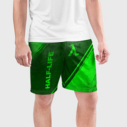 Шорты спортивные мужские Half-Life - green gradient вертикально, цвет: 3D-принт — фото 2