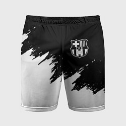 Мужские спортивные шорты Barcelona черно белые краски