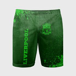 Шорты спортивные мужские Liverpool - green gradient вертикально, цвет: 3D-принт