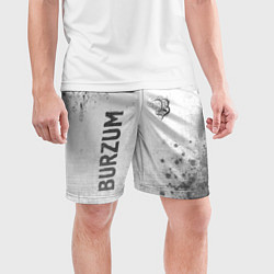 Шорты спортивные мужские Burzum - white gradient вертикально, цвет: 3D-принт — фото 2