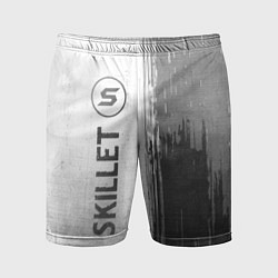 Шорты спортивные мужские Skillet - white gradient по-вертикали, цвет: 3D-принт