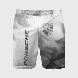 Шорты спортивные мужские Porsche - white gradient вертикально, цвет: 3D-принт