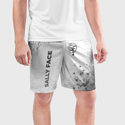 Шорты спортивные мужские Sally Face - white gradient вертикально, цвет: 3D-принт — фото 2