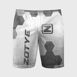Шорты спортивные мужские Zotye - white gradient вертикально, цвет: 3D-принт