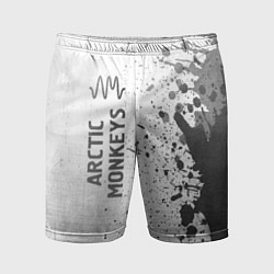 Шорты спортивные мужские Arctic Monkeys - white gradient по-вертикали, цвет: 3D-принт