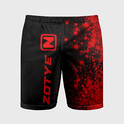 Мужские спортивные шорты Zotye - red gradient по-вертикали