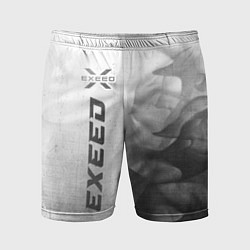 Мужские спортивные шорты Exeed - white gradient по-вертикали