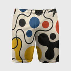 Шорты спортивные мужские Пятна, цвет: 3D-принт