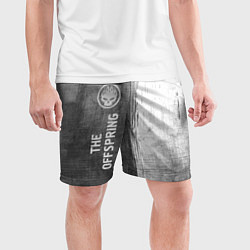 Шорты спортивные мужские The Offspring - grey gradient по-вертикали, цвет: 3D-принт — фото 2