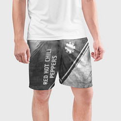 Шорты спортивные мужские Red Hot Chili Peppers - grey gradient вертикально, цвет: 3D-принт — фото 2