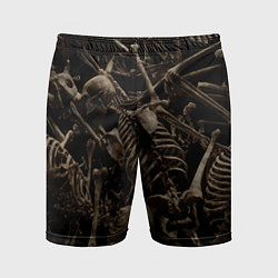 Шорты спортивные мужские Человеческие кости, цвет: 3D-принт