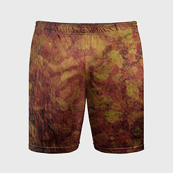 Шорты спортивные мужские Абстракция - desert camouflage, цвет: 3D-принт