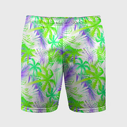 Мужские спортивные шорты Palm green white