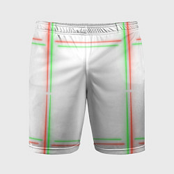 Мужские спортивные шорты Neon light green red