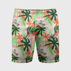 Мужские спортивные шорты Palm green pink