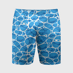 Шорты спортивные мужские Волновая рябь на поверхности воды паттерн, цвет: 3D-принт