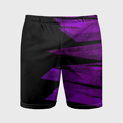 Мужские спортивные шорты Color purple black stripes