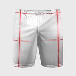 Мужские спортивные шорты Color white red stripes