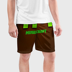 Шорты спортивные мужские Minecraft forever, цвет: 3D-принт — фото 2