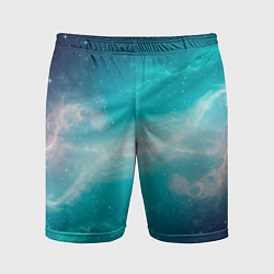 Мужские спортивные шорты Галактическое сияние небес